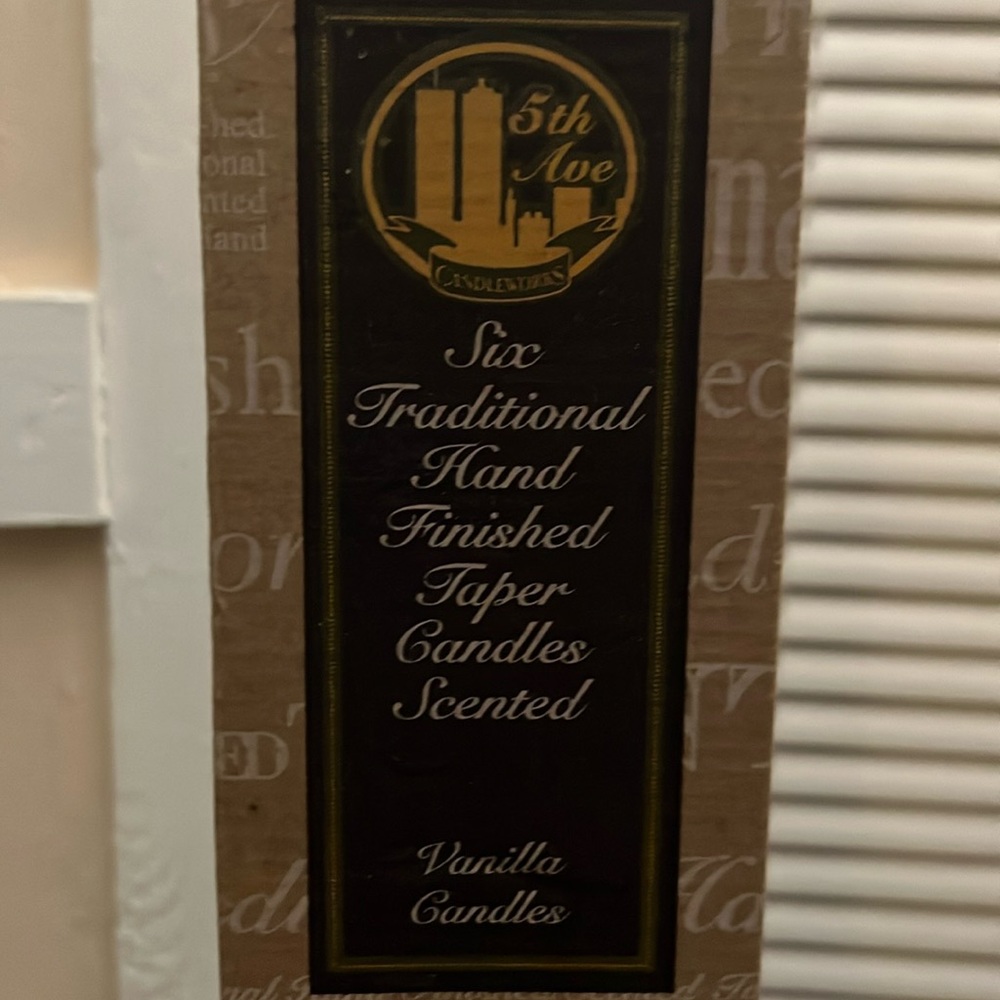6 Vanilla Sented Candles